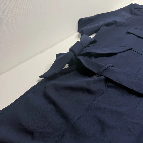 & Other Stories Jumpsuit Utility Boiler Suit Lyocell Button Belted Straight Leg - Picture 6 of 7